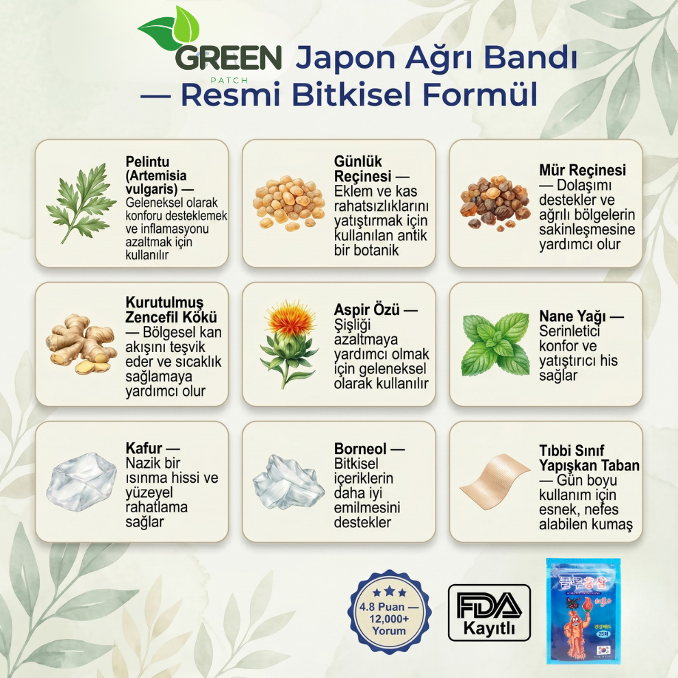 GreenPatch-Gut ve Ağrı Bandı